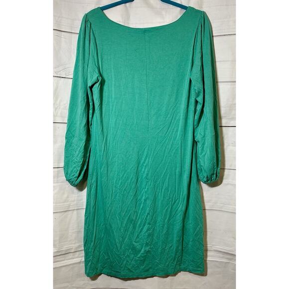 Cynthia Rowley Body-con Dress Teal Split Sleeve Cocktail Party Women Size Large - Picture 2 of 6